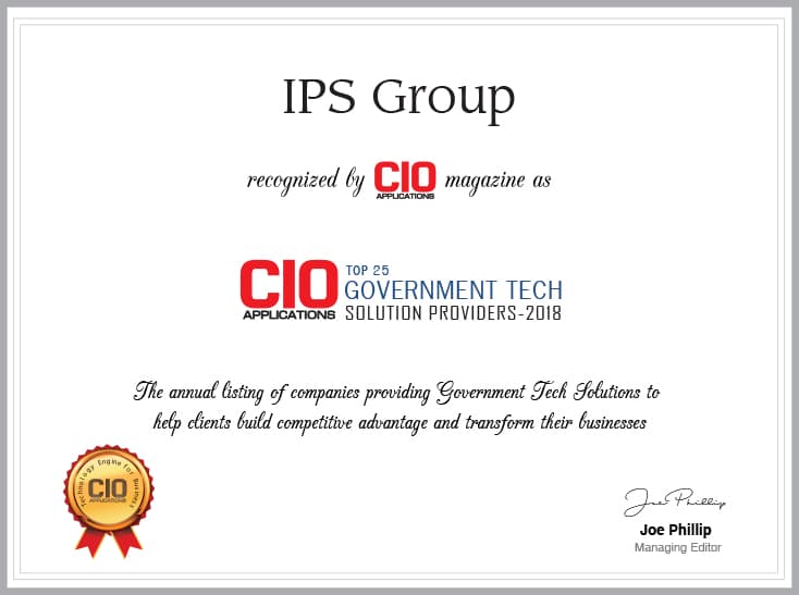 Top 25 Government Tech Solution Provider – CIO Magazine