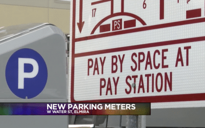 New smart parking meters in downtown Elmira