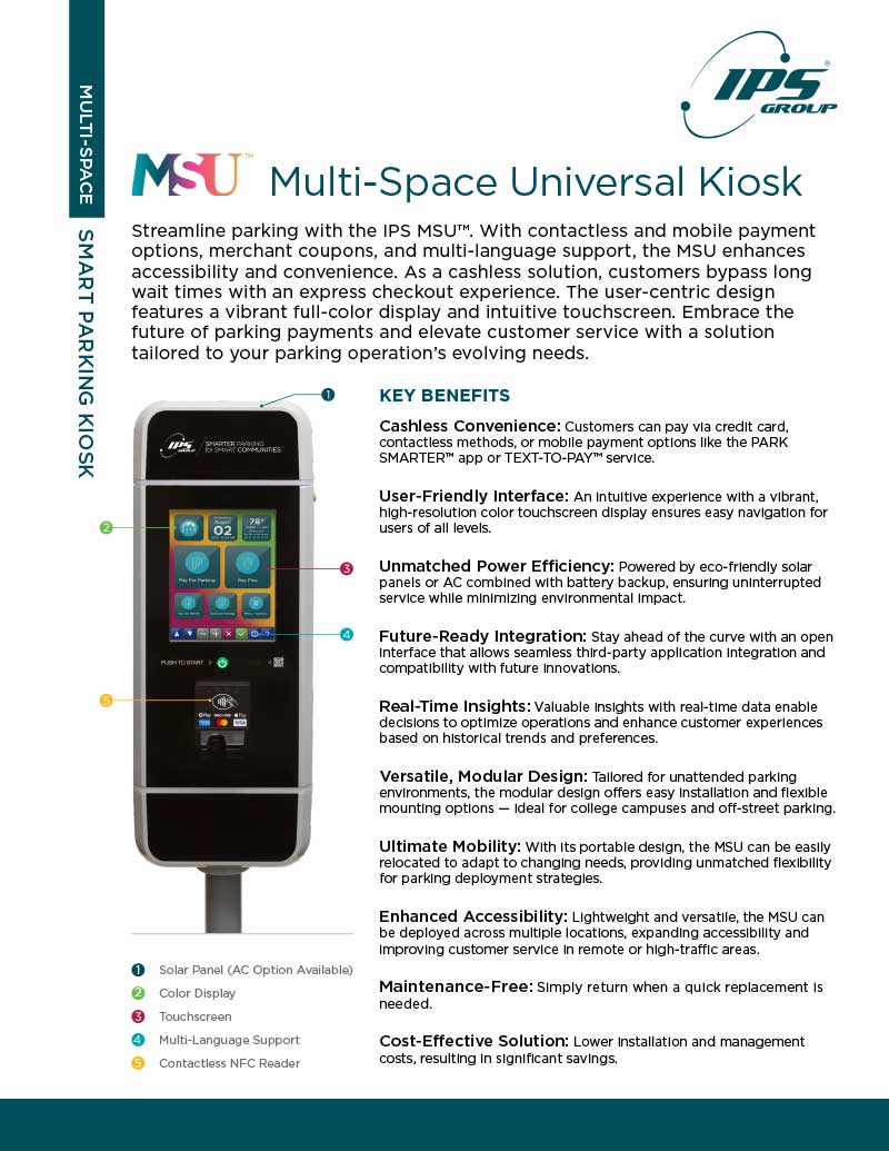 MSU Multi-Space Universal Kiosk
